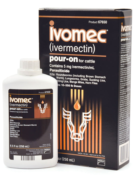 Ivomec Pour - On Cattle Wormer - Jeffers - Animal Health & Wellness > Medicine