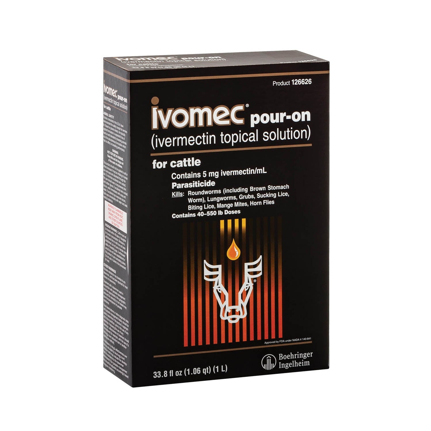 Ivomec Pour-On Wormer for Cattle — Jeffers