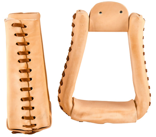 Deep Roper Stirrups, Leather, Pair - Jeffers&#174; Deep Roper Stirrups, Leather  