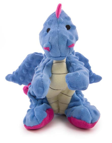 Plush Dragon Dog Toy - Periwinkle Large 