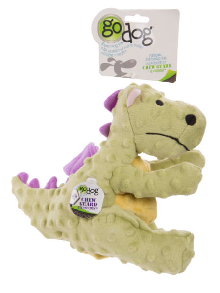 Plush Dragon Dog Toy - Lime Large 