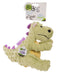 Plush Dragon Dog Toy - Lime Large 