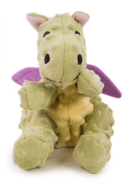 Plush Dragon Dog Toy - Lime Large 