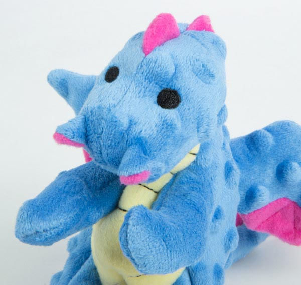 Plush Dragon Dog Toy - Periwinkle Small 