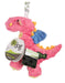 Plush Dragon Dog Toy - Coral Small 