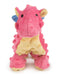 Plush Dragon Dog Toy - Coral Small 