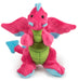 Plush Dragon Dog Toy - Pink Small 