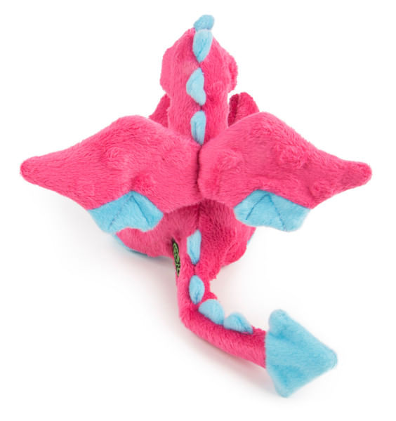 Plush Dragon Dog Toy - Pink Small 