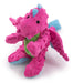 Plush Dragon Dog Toy - Pink Large 