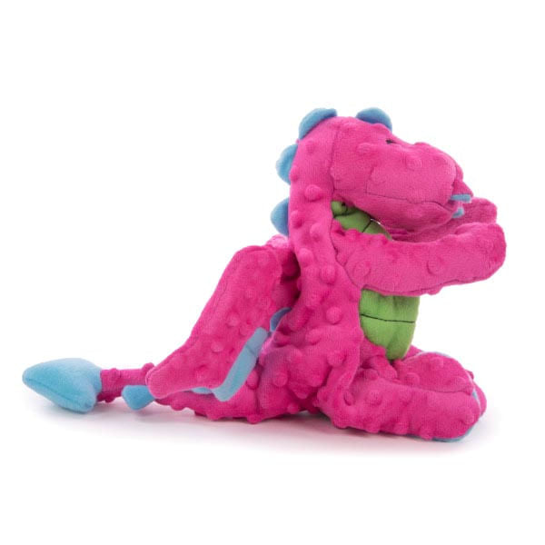 Plush Dragon Dog Toy - Pink Large 