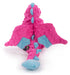 Plush Dragon Dog Toy - Pink Large 