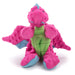 Plush Dragon Dog Toy - Pink Large 