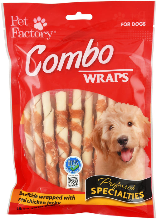 Beefhide w/ Chicken Combo Wraps Dog Chews - 18 pack  