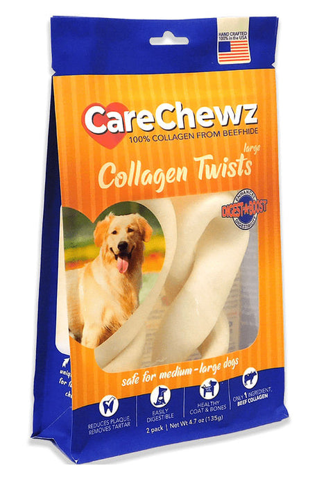 CareChewz Collagen Twists, 2 pack - Natural  