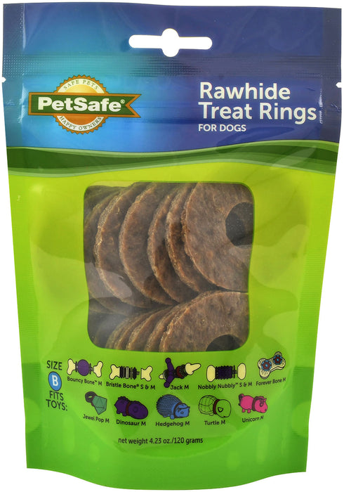 Busy Buddy Gnawhide Rings - Medium Gnawhide Rings, 16 pack  