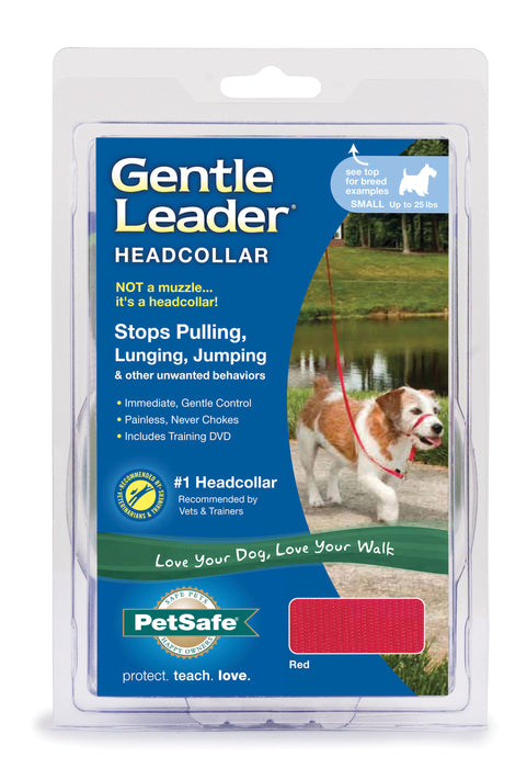 Gentle Leader Headcollar, small (up to 25 lb) - Red  