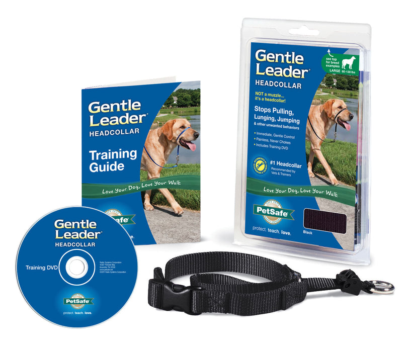 Gentle Leader Headcollar, large (over 60 lb) - Black  