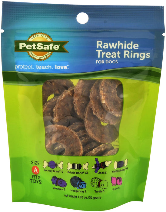 Busy Buddy Gnawhide Rings - Small Gnawhide Rings, 16 pack  