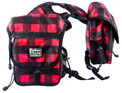 Jeffers Expression Saddle Horn Bag - Buffalo Check  