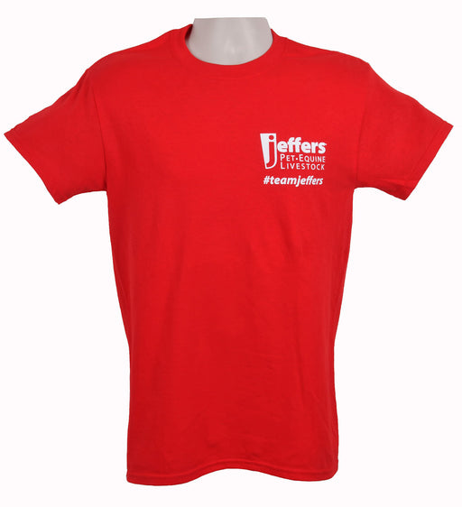 Jeffers Logo T-Shirt - Red Small 