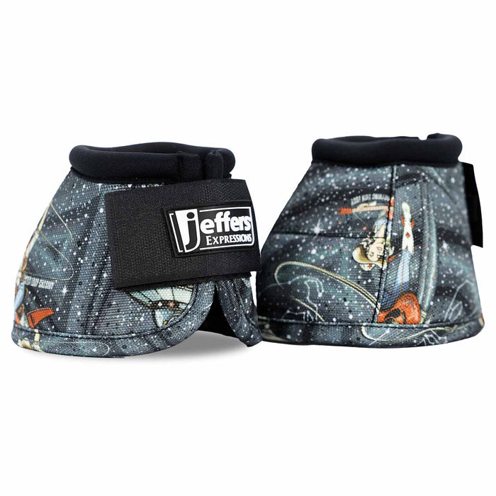 Jeffers Expression No-Turn Bell Boots for Horses, Pair, Nylon