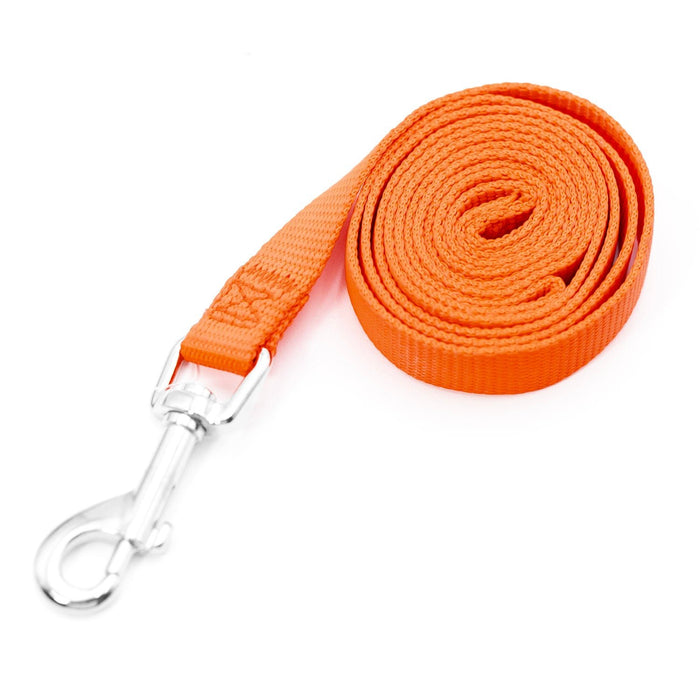 Jeffers 1 - Ply Web Nylon Dog Leashes - SSGF - 5/8"W x 4'L - Black - 7