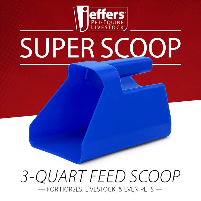 Jeffers 3 Quart Super Scoop for Grain or Feed - IASN - Royal Blue - 3