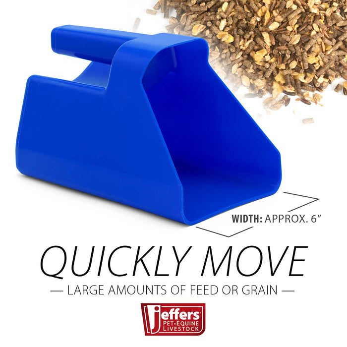 Jeffers 3 Quart Super Scoop for Grain or Feed - IASN - Royal Blue - 5