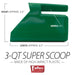 Jeffers 3 Quart Super Scoop for Grain or Feed - IASP - Dark Green - 14