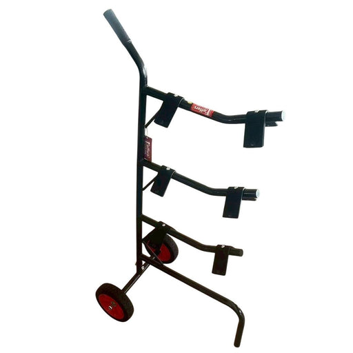 Jeffers 3 Tier Rolling Saddle Rack, Metal Mobile Saddle Stand - IA9Q - Black - Each - 1