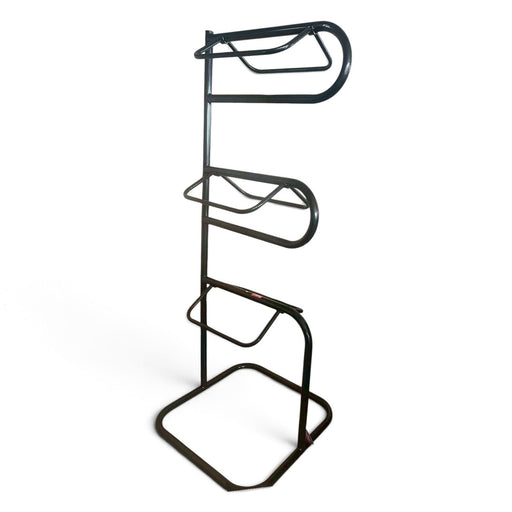 Jeffers 3 Tier Steel Saddle Rack, Swivel Bar Metal Saddle Stand - IA9R - Black - 72" - Each - 1