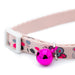 Jeffers Adjustable Breakaway Safety Cat Collar with Bell, 8" - 12" - ID39 - Hello Mouse - Light Pink - 18