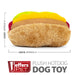 Jeffers American Grill Time Plush Squeaker Dog Toys - Hamburger or Hot Dog - I7H4 - Hamburger - 4.5" - 1 ct - 4