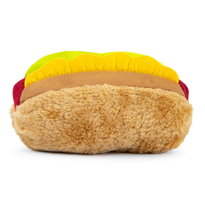Jeffers American Grill Time Plush Squeaker Dog Toys - Hamburger or Hot Dog - I7H4 - Hamburger - 4.5" - 1 ct - 6
