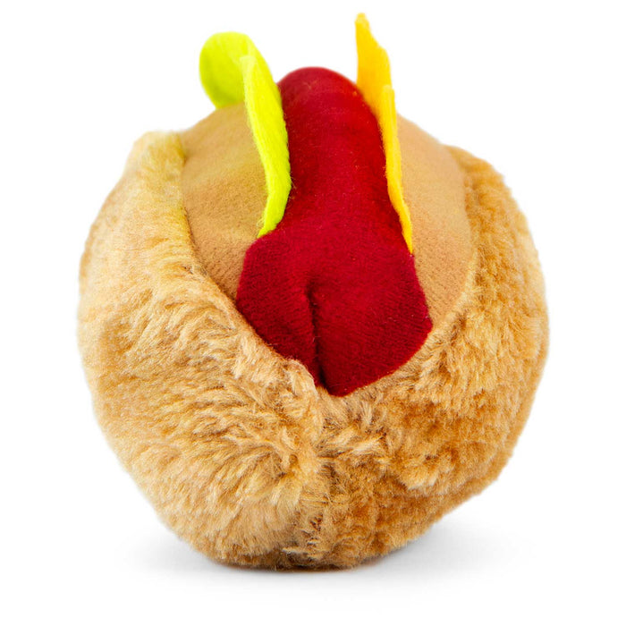 Jeffers American Grill Time Plush Squeaker Dog Toys - Hamburger or Hot Dog - I7H4 - Hamburger - 4.5" - 1 ct - 7