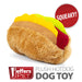 Jeffers American Grill Time Plush Squeaker Dog Toys - Hamburger or Hot Dog - I7H4 - Hamburger - 4.5" - 1 ct - 3