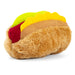 Jeffers American Grill Time Plush Squeaker Dog Toys - Hamburger or Hot Dog - I7H5 - Hotdog - 6" - 1 ct - 1
