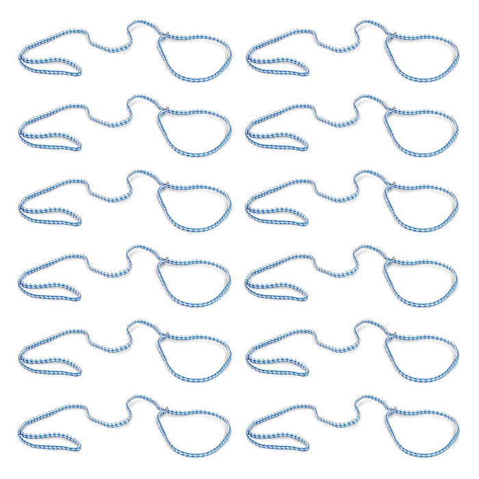 Jeffers Animal Control Slip Dog Lead, Braided Poly, 6'L - EZA1-24 - 24 Pack - Blue - 6'L - 6