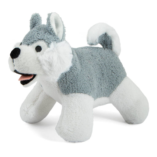 Jeffers Animal Cuddlers Plush Squeaky Dog Toys - I7AA - Gray/White Dog - 1 ct - 2