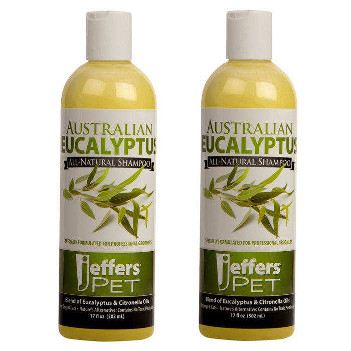 Jeffers Australian Eucalyptus All - Natural Dog Shampoo - Aids in Repelling Fleas, Ticks, Flies & Mosquitos - TZME-2 - 17 oz - 2 - 7