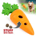 Jeffers Baby Carrot Natural Rubber Treat Dispensing Dog Dental Chew Toy - I7QA - Multi - Small - 1 - 1