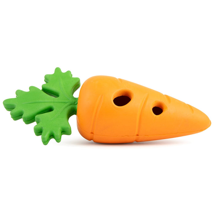 Jeffers Baby Carrot Natural Rubber Treat Dispensing Dog Dental Chew Toy - I7QA - Multi - Small - 1 - 11