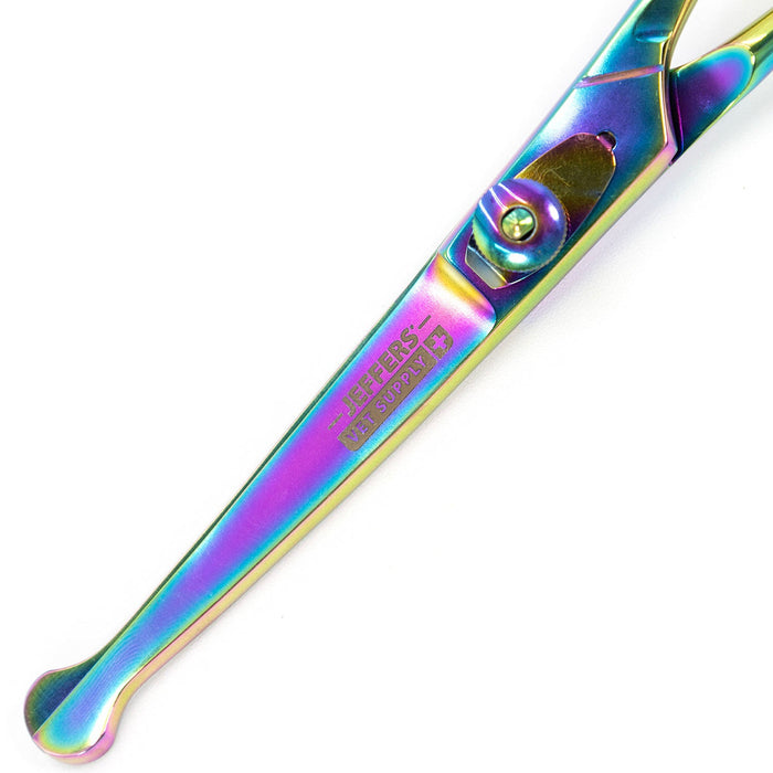 Jeffers Ball - Tip Curved Grooming Shear in Multicolored Stainless Steel, 6 1/2" - JIJA - 6 - 1/2"L - 3