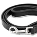 Jeffers Black Padded Leather Pet Leash - I2E6 - 5/8"W x 4'L - 2