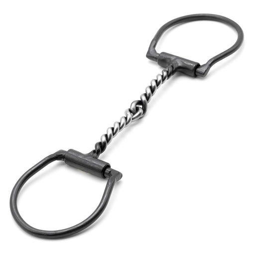 Jeffers Black Steel Offset Dee Horse Bit, Snaffle Mouth - A8GB - 2