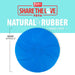Jeffers Blue Bone Stamped Frisbee Natural Rubber 8 Inch Dog Toy for Fetching & Chewing - I7RR - Blue - Medium - 1 - 3