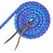 Jeffers Braided Mule Tape Halter with 10' Lead for Horses - JEF11N - Turquoise & Purple - Full - 38