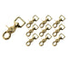 Jeffers Brass Trigger Snap with Square Swivel Eye - IAAF-10 - 5/8" x 2 - 1/2" - 10 Pack - 8