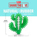 Jeffers Cactus Natural Rubber Dental Chew Toy for Dogs for Healthy Chewing Habits - I7QG - Green - Medium - 1 - 3