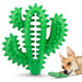Jeffers Cactus Natural Rubber Dental Chew Toy for Dogs for Healthy Chewing Habits - I7QG - Green - Medium - 1 - 1